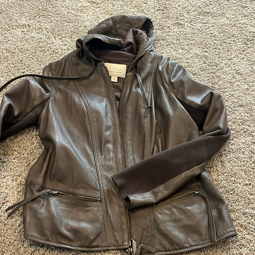 Hinge Faux Hooded Jacket